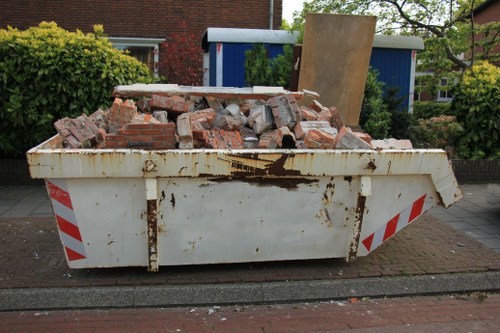 Professional team clearing a residential home in West London